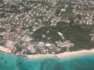 Barbados from the Air (South coast)