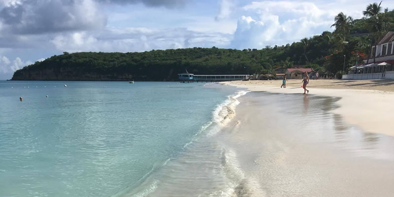 The beach in front of Sandals Grande Antigua 