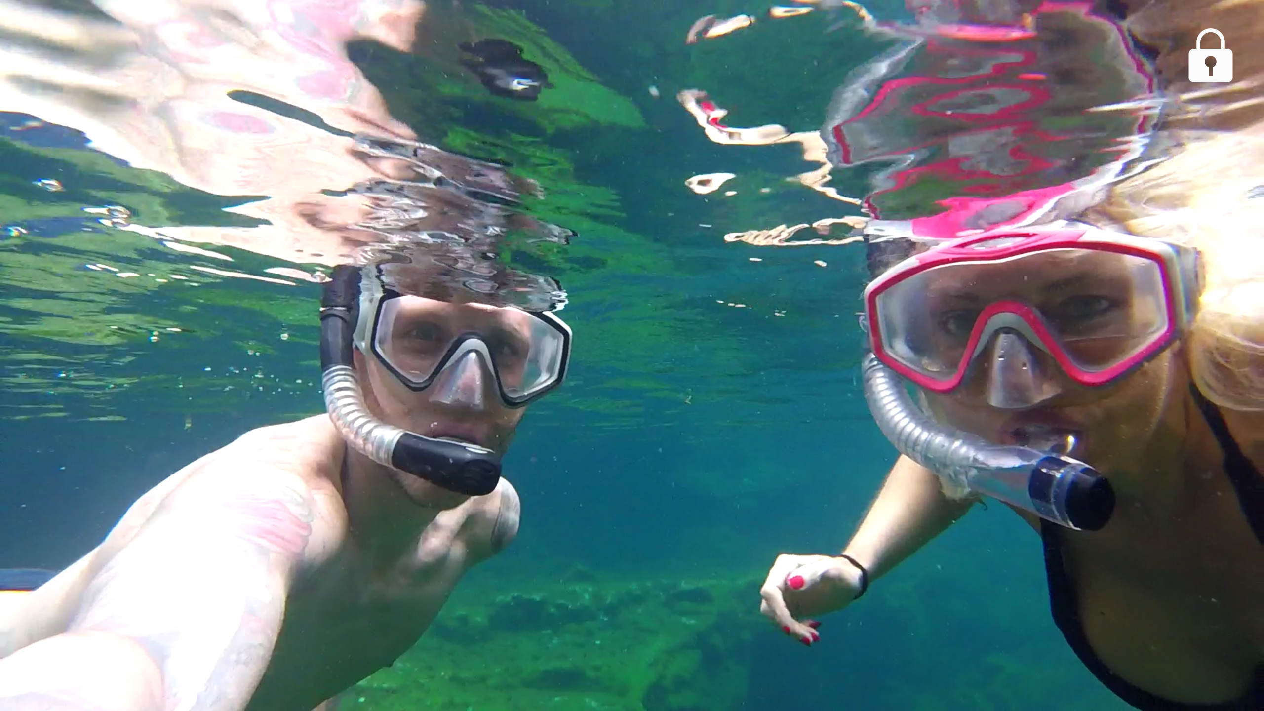 Underwater Cenote Selfie
