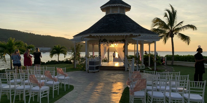 Moon Palace Jamaica wedding gazebo