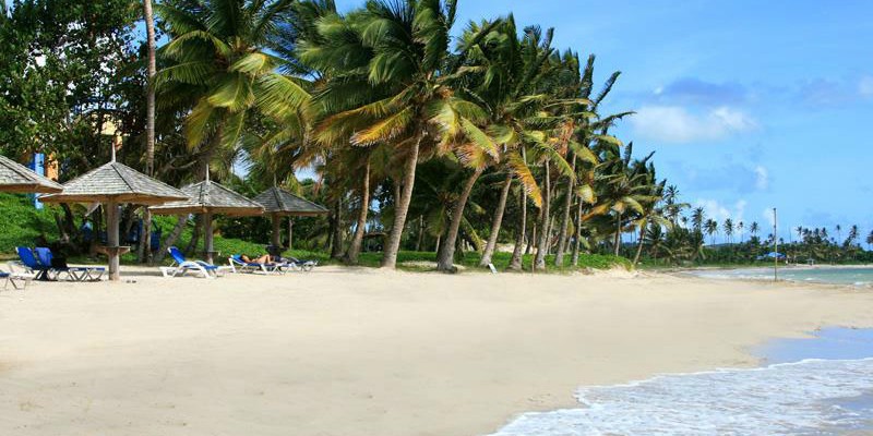 Beach at Coconut Bay Beach Resort St. Lucia with Craibbean Warehouse