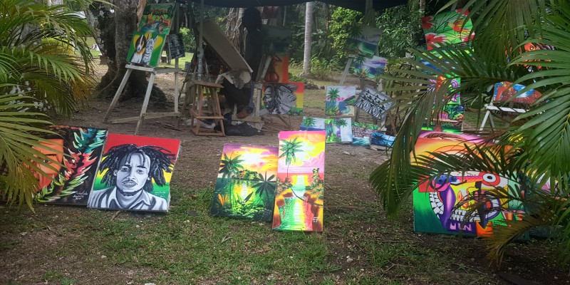 Local craft artworks in Jamaica