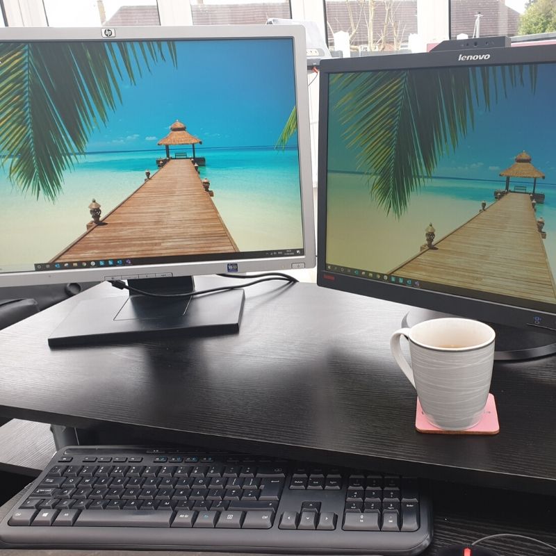 Vikki is making sure her eyes are firmly on the future with her new home setup