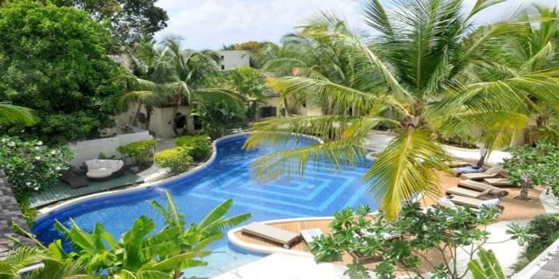 One of the main pools at Waves Hotel and Spa Barbados 