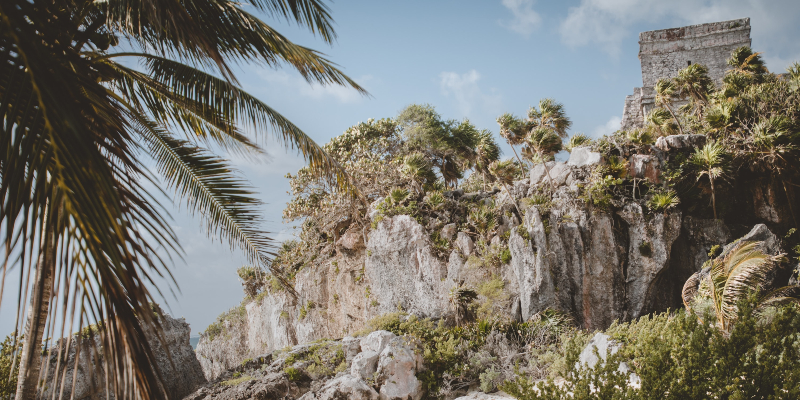 Tulum Ruins on the Cliffside