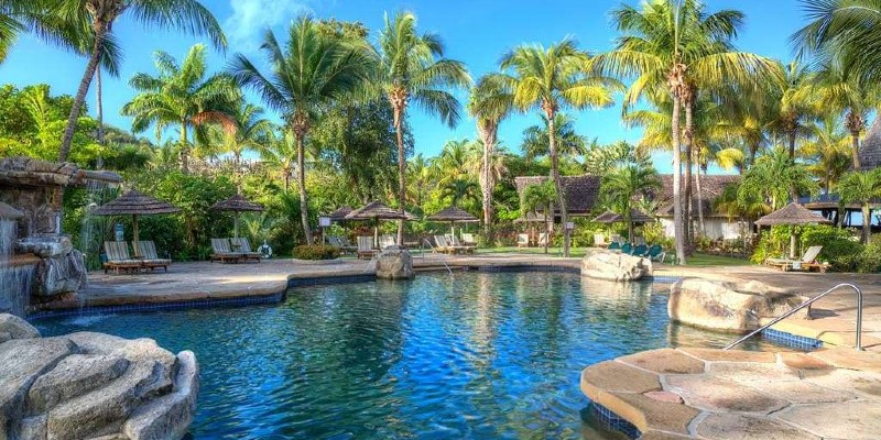 Main swimming pool area of the resort