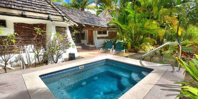 A private swimming pool at Galley Bay Antigua