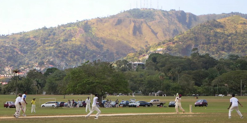 Queens Park Savannah, a Game of Cricket. Picture Credit: David Stanley