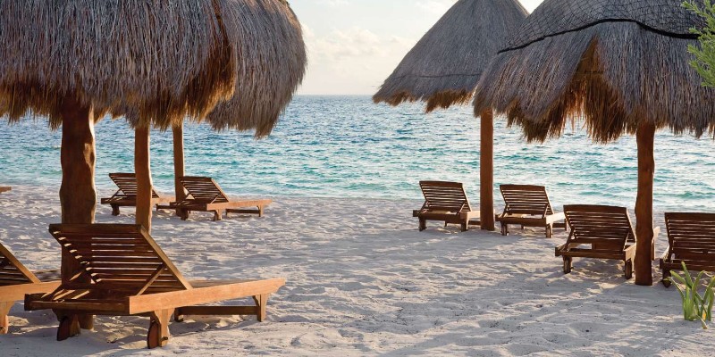 The beachfront location that Excellence Riviera Cancún sits on