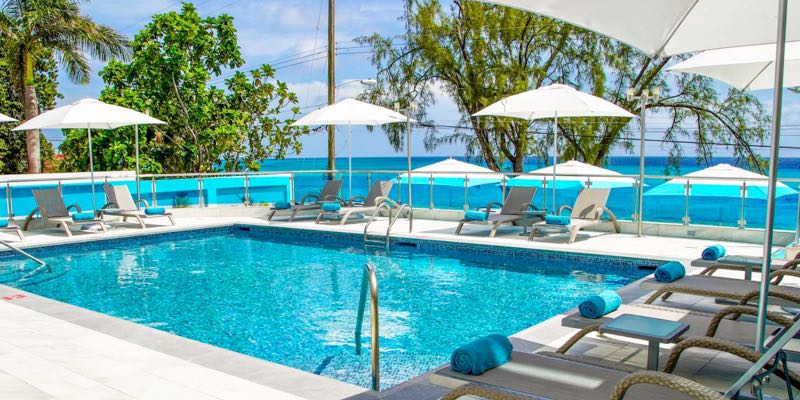 Poolside shot at Abidah by Accra resort in Barbados