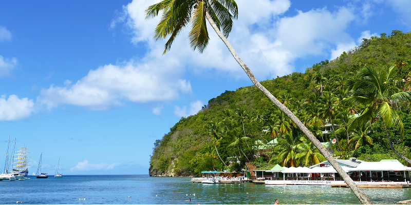 The beautiful scenery of St Lucia