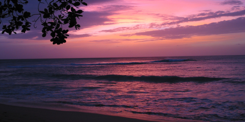 A stunning Barbados sunset