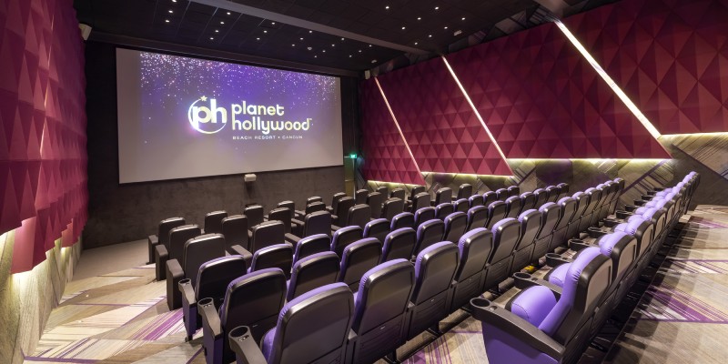 The 76-seater cinema in Planet Hollywood Cancun