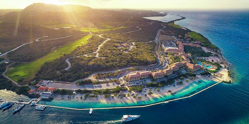 Aerial view of Sandals Royal Curacao