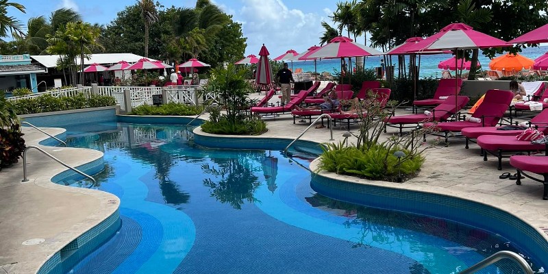 Main pool area at O2 Beach Club & Spa Barbados