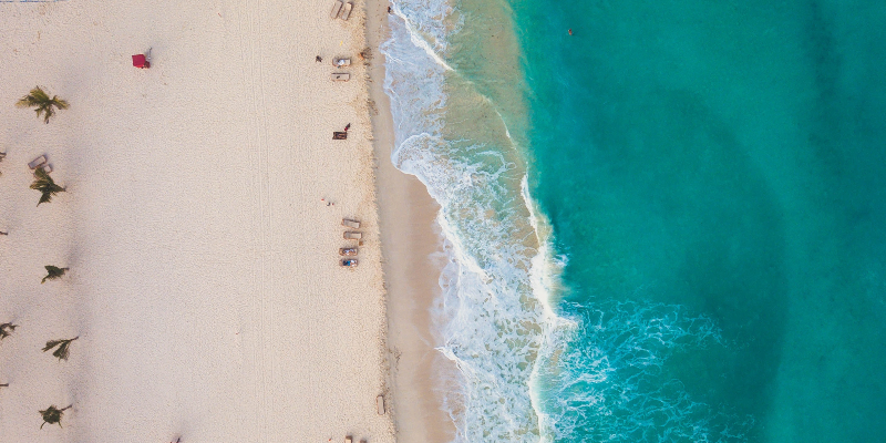 Blissful beaches in Cancun.