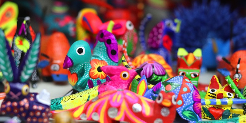 Colourful Mexican souvenirs