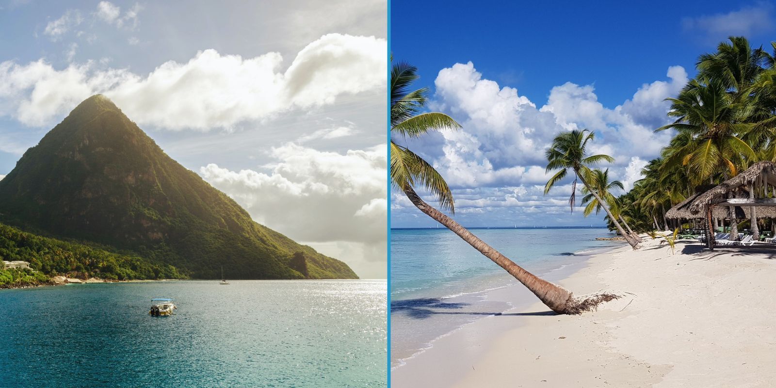 A thumbnail for the travel blog: Dominican Republic vs St Lucia: Where Should You Go & Why