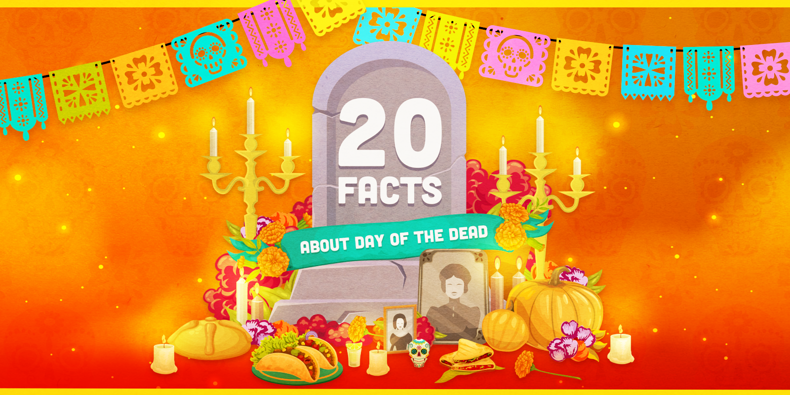 A thumbnail for the travel blog: Infographic: 20 Boneshaking Facts About Day Of The Dead We Bet You Didn’t Know