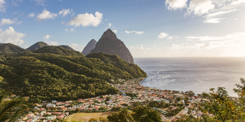 Stunning scenery in St Lucia